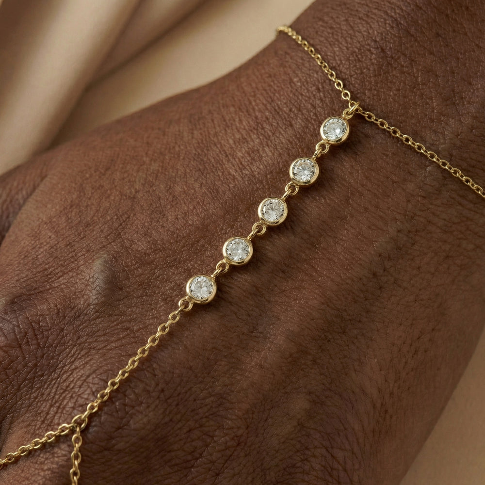 Gold Flicker Ring Bracelet